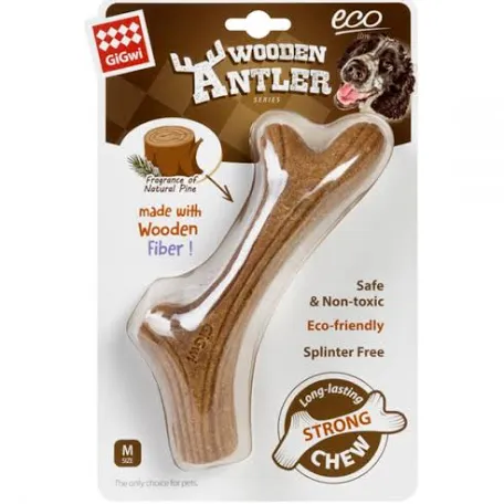 Іграшка GiGwi Ріг жувальний Wooden Antler для собак M