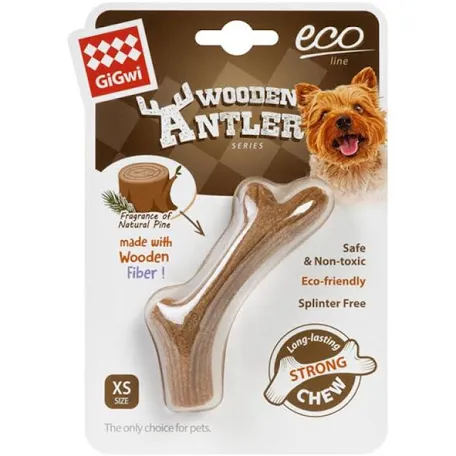 Іграшка GiGwi Ріг жувальний Wooden Antler для собак XS