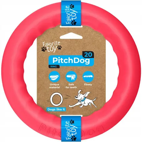 PitchDog Кільце для апортировки 20см, рожеве