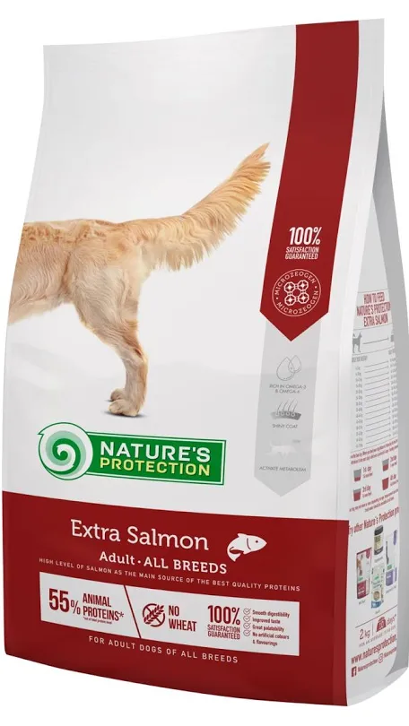 Сухий корм для собак Nature Protection All Breeds Extra Salmon з лососем
