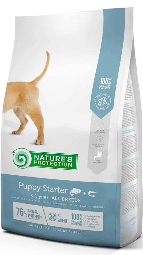 Сухий корм для цуценят Nature Protection Puppy Starter з лососем