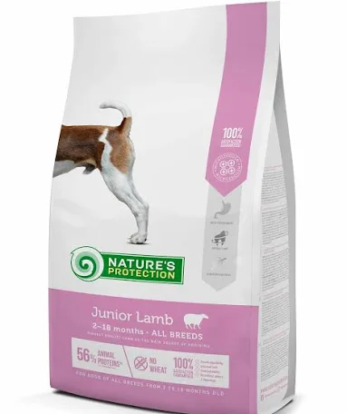 Сухий корм для цуценят Nature Protection Junior з ягням