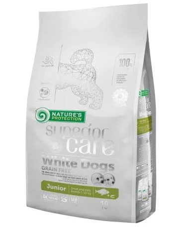 Сухий корм для цуценят Nature Protection Junior White з білою рибою