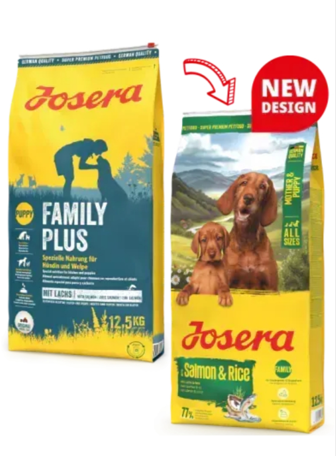 Сухий корм для вагітних сук та цуценят Josera FamilyPlus з лососем