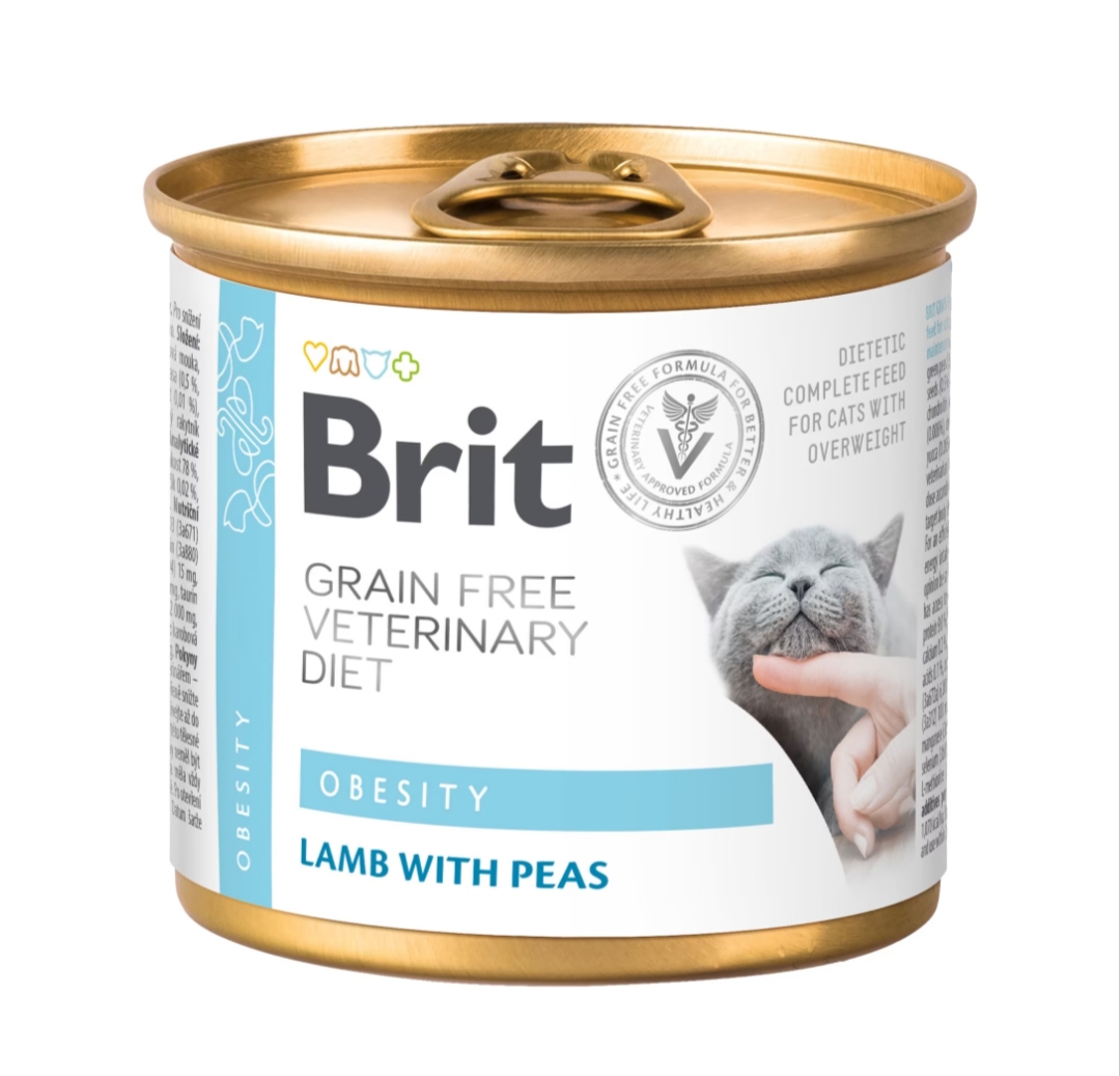 Вологий корм для котів BRIT Cans Obesity
