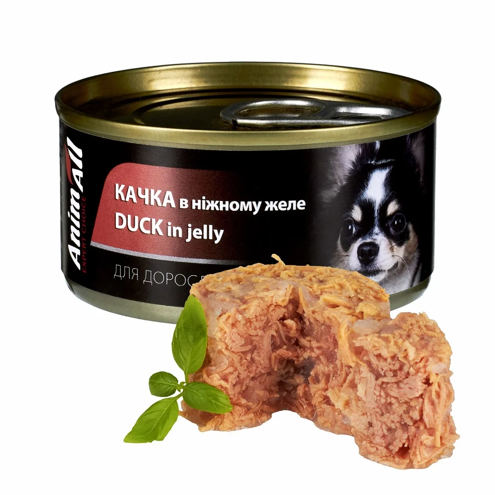 AnimAll вологий корм для собак Качка в ніжному желе
