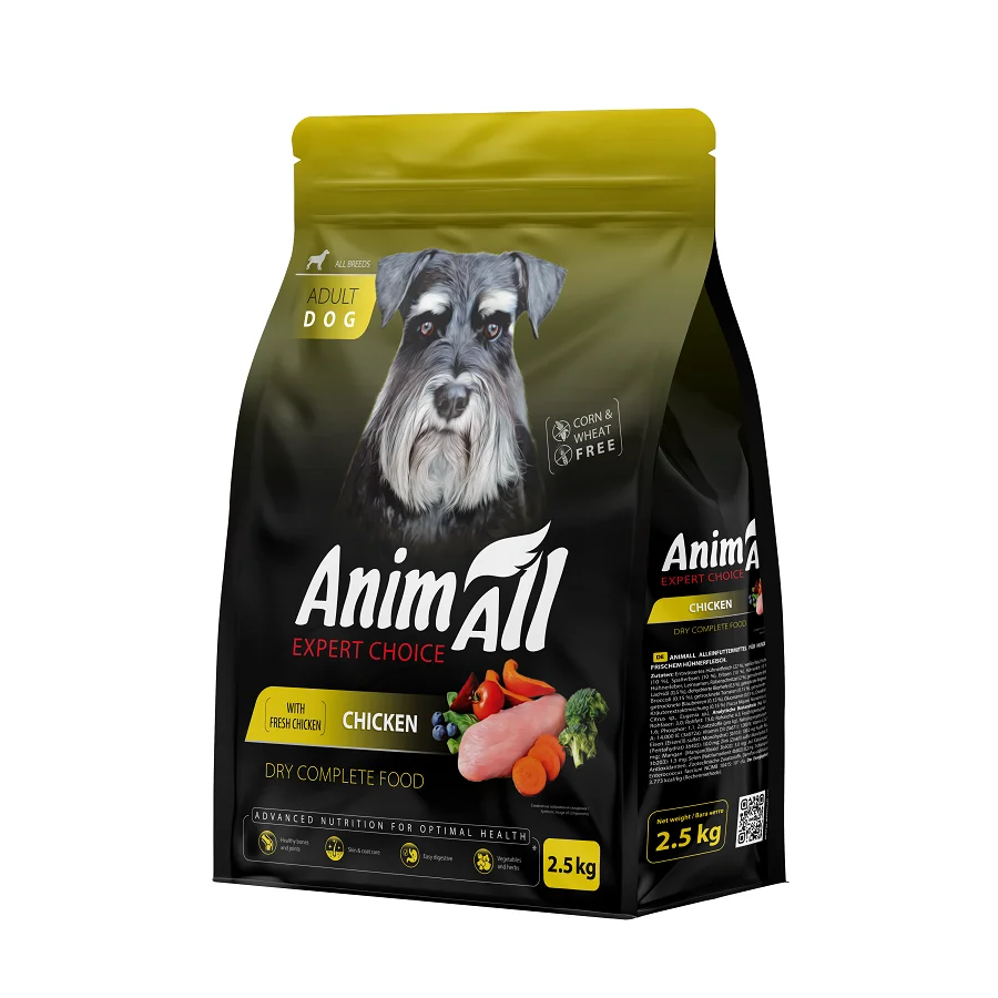 AnimAll сухий корм для собак зі свіжою куркою