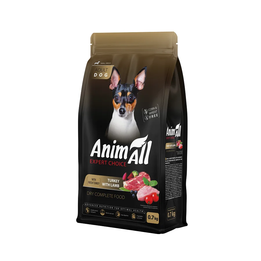 AnimAll сухий корм для собак малих порід зі свіжою індичкою та ягням