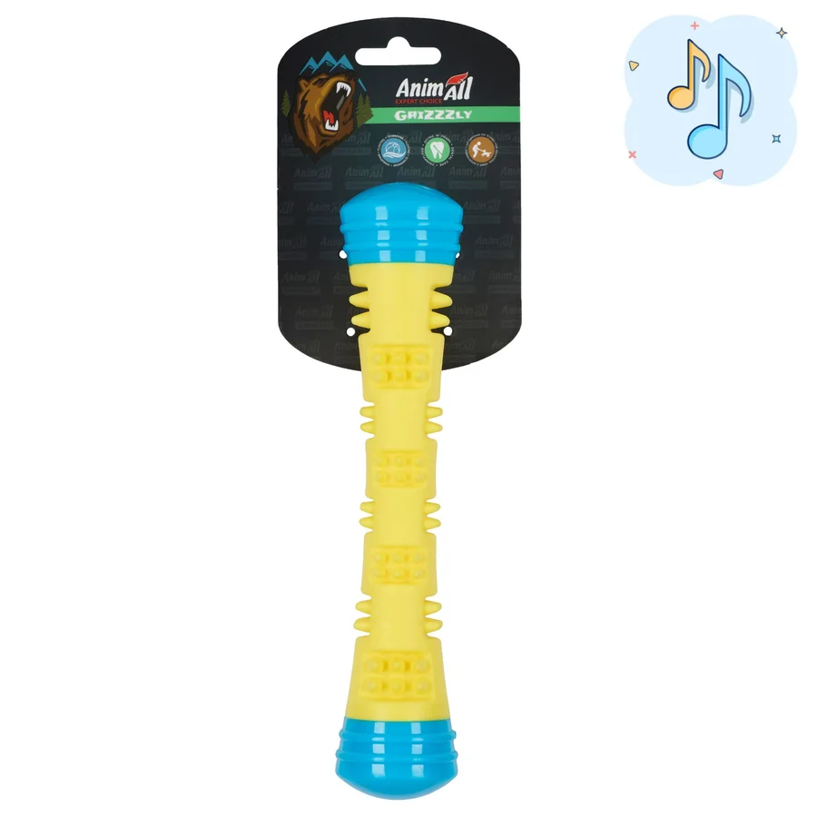 AnimAll Grizzzly Іграшка чарівна паличка, blue/yellow, (4,6х4,6х23 см)