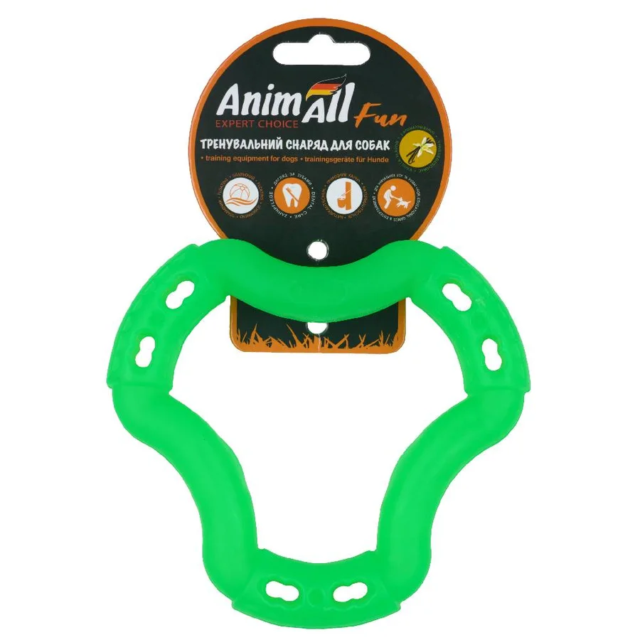 AnimAll Fun кільце 6 сторін 15 см зелене