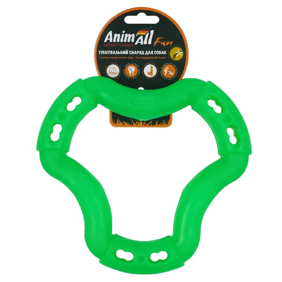 AnimAll Fun кільце 6 сторін 20 см зелене