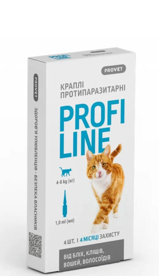 Краплі ПроВЕТ Профілайн для котів 4-8 кг (1,0 мл)