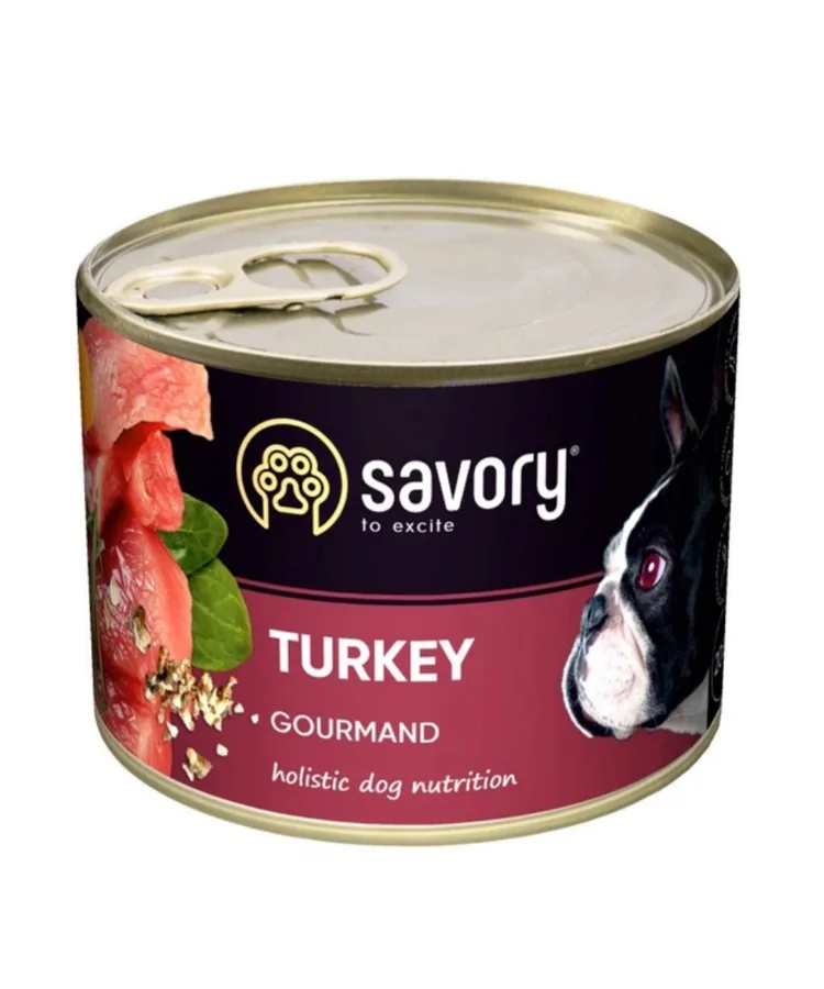 Вологий корм для собак Savory Dog Gourmand Turkey