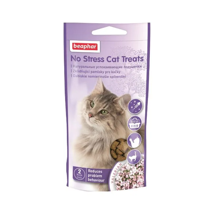 No Stress Cat Treats м'ясні подушечки для зняття стресу у котів 35 г