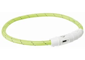 Нашийник Trixie Flash USB S-M (зелений)