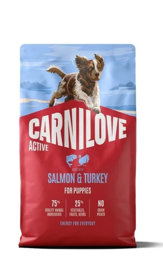 Корм сухий Carnilove Active Salmon & Turkey Puppy для цуценят лосось та індичка 4 кг
