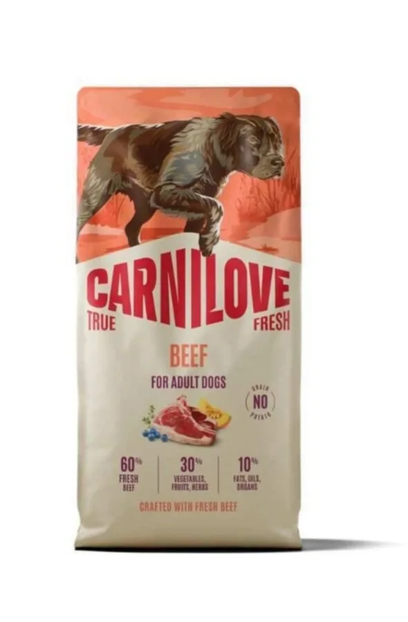 Корм сухий Carnilove True Fresh Beef для собак яловичина 12 кг
