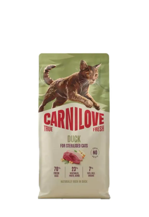 Корм сухий Carnilove True Fresh Duck Sterilised для стерилізованих котів качка 2 кг