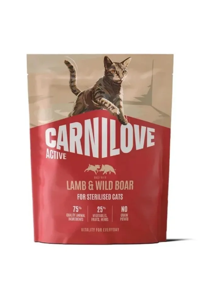 Корм сухий Carnilove Active Lamb & Wild Boar Sterilised для стерилізованих котів ягня і дикий кабан 400 г