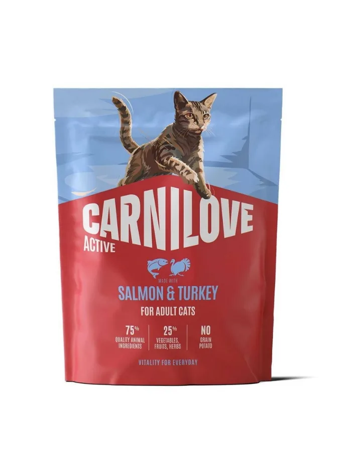 Корм сухий Carnilove Active Salmon & Turkey для котів лосось та індичка 400 г