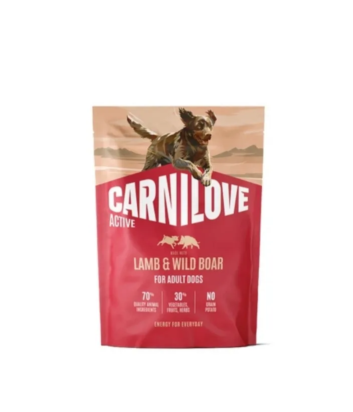 Корм сухий Carnilove Active Lamb & Wild Boar для собак ягня і дикий кабан 1,5 кг