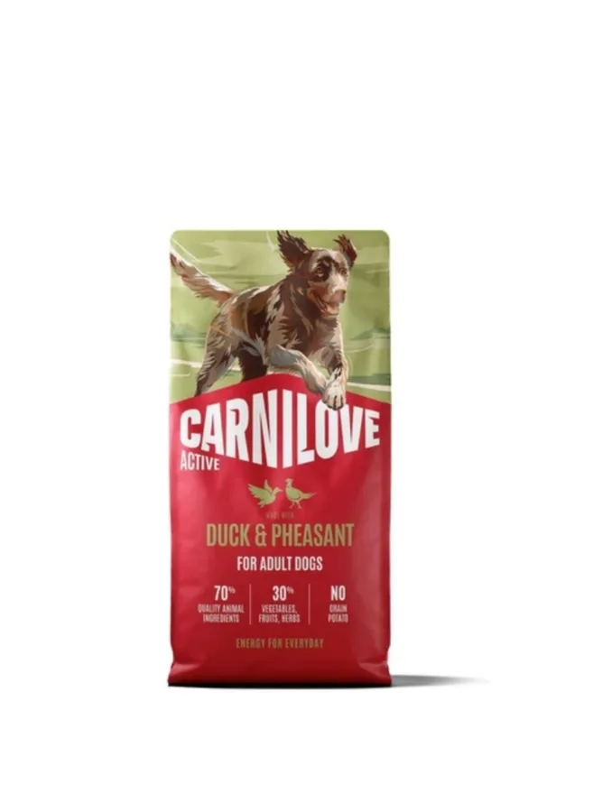 Корм сухий Carnilove Active Duck & Pheasant для собак качка і фазан 12 кг