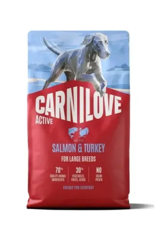 Корм сухий Carnilove Active Salmon & Turkey Large Breed для собак великих порід лосось та індичка 4 кг