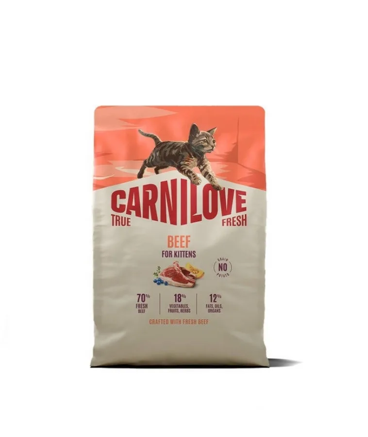 Корм сухий Carnilove True Fresh Beef Kitten для кошенят яловичина 2 кг