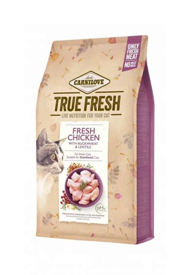 Корм сухий Carnilove True Fresh Cat Fresh Chicken для дорослих котів з куркою 340 г