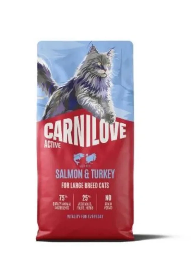 Корм сухий Carnilove Active Salmon & Turkey Large Breed для котів великих порід лосось та індичка 6 кг