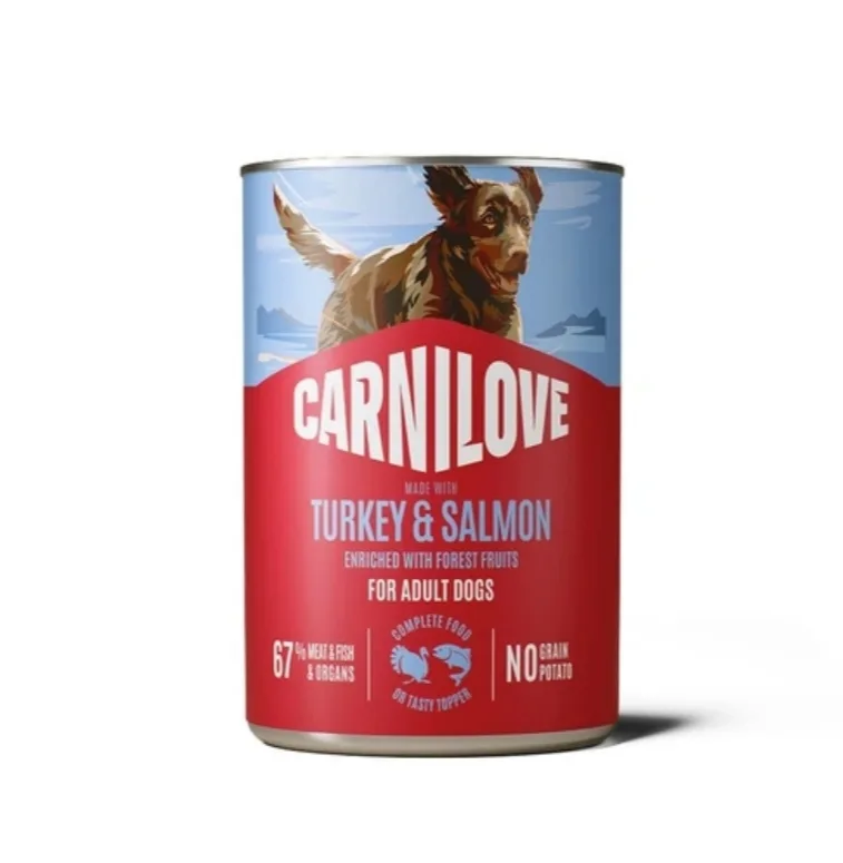 Корм вологий Carnilove Salmon & Turkey для собак паштет лосось та індичка 400 г