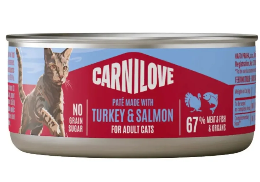 Корм вологий Carnilove Turkey & Salmon для котів паштет індичка і лосось 100 г