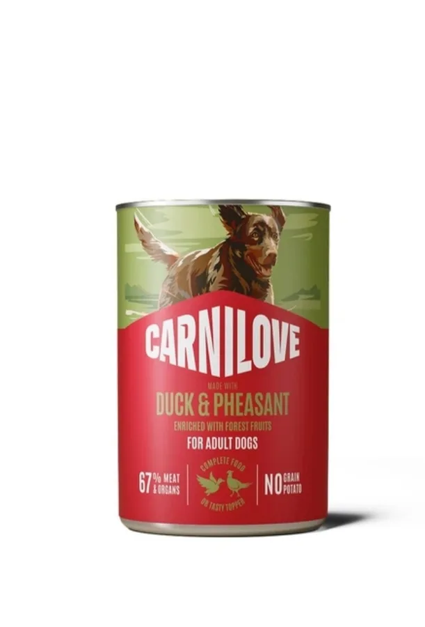 Корм вологий Carnilove Duck & Pheasant для собак паштет качка і фазан 400 г
