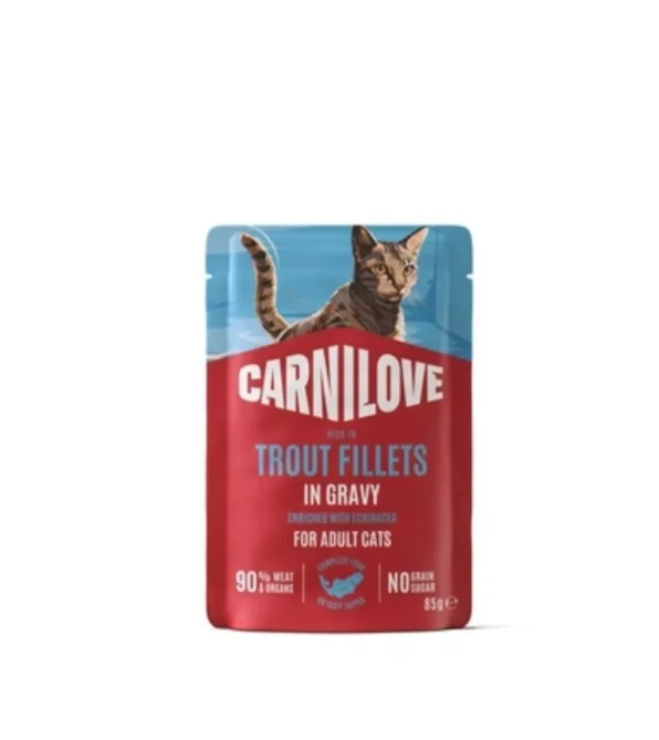 Корм вологий Carnilove Trout with Echinacea для котів форель та ехінацея 85 г