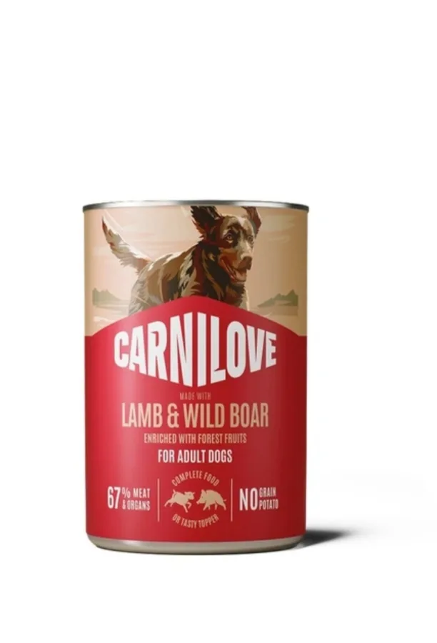 Корм вологий Carnilove Lamb & Wild Boar для собак паштет ягня і дикий кабан 400 г