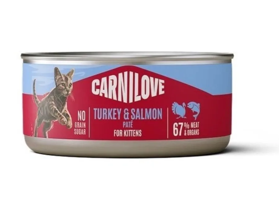 Корм вологий Carnilove Turkey & Salmon для кошенят паштет індичка і лосось 100 г